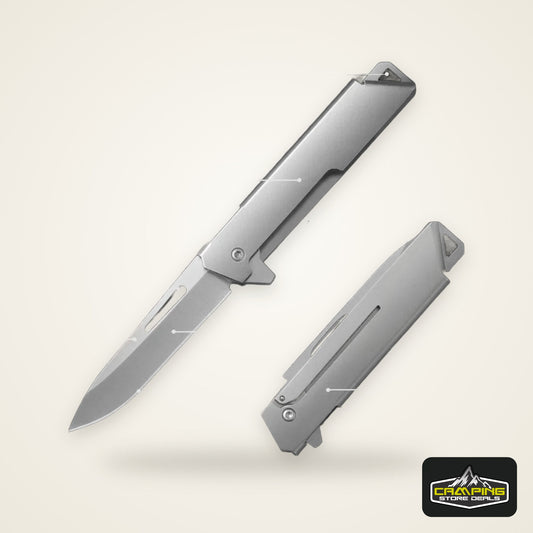 2026 New stainless steel folding fruit knife for home peeling outdoor convenient folding knife express delivery unboxing