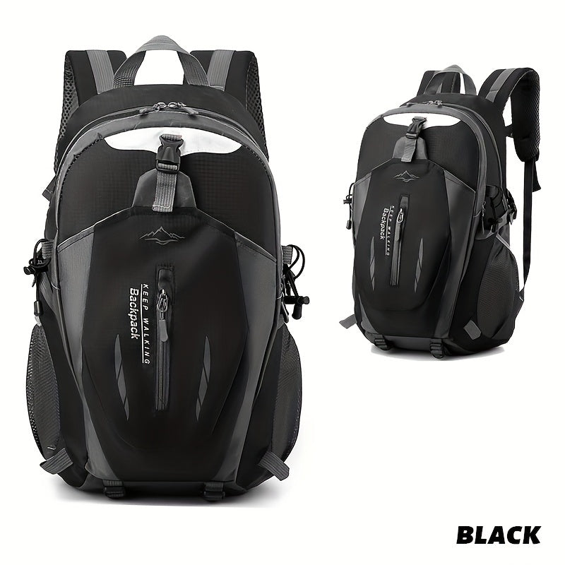 1 Breathable Nylon Large Capacity Lightweight Mountaineering Bag, Hiking Bag, Travel Bag, Outdoor Camping Bag, Computer Bag