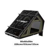 NOVSIGHT Black Roof Top Hard Shell Rooftop Tent 2-3 People Car Camping All Season with Luggage Rack Waterproof Rooftop Tent for for Jeep SUV Truck Overland Car Roof Tent For Camping with Ladder