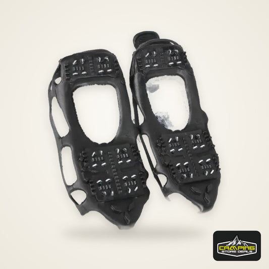 24 Teeth Spikes Ice Gripper Fishing Climbing Ice Crampons Snow Anti Slip Shoe Cover for Footwear
