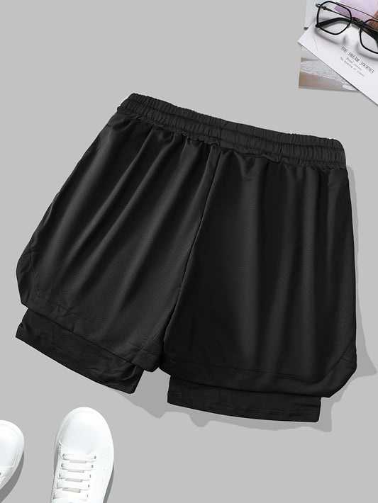 HUK Men's Fishing & Running Shorts – Lightweight Sports Shorts with Pockets, Printed Design, Comfortable for Training & Outdoor Wear