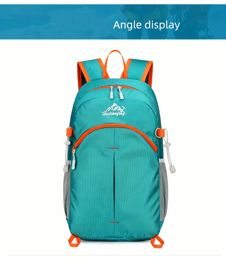 18L Outdoor Sports Backpack Ultra-light Large Capacity Folding Backpack Mountaineering Top Bag Suitable for Hiking, Cycling, Traveling, Business Trips, Commuting and Fitness Shock-absorbing Breathable Shoulder Straps Quick Fo