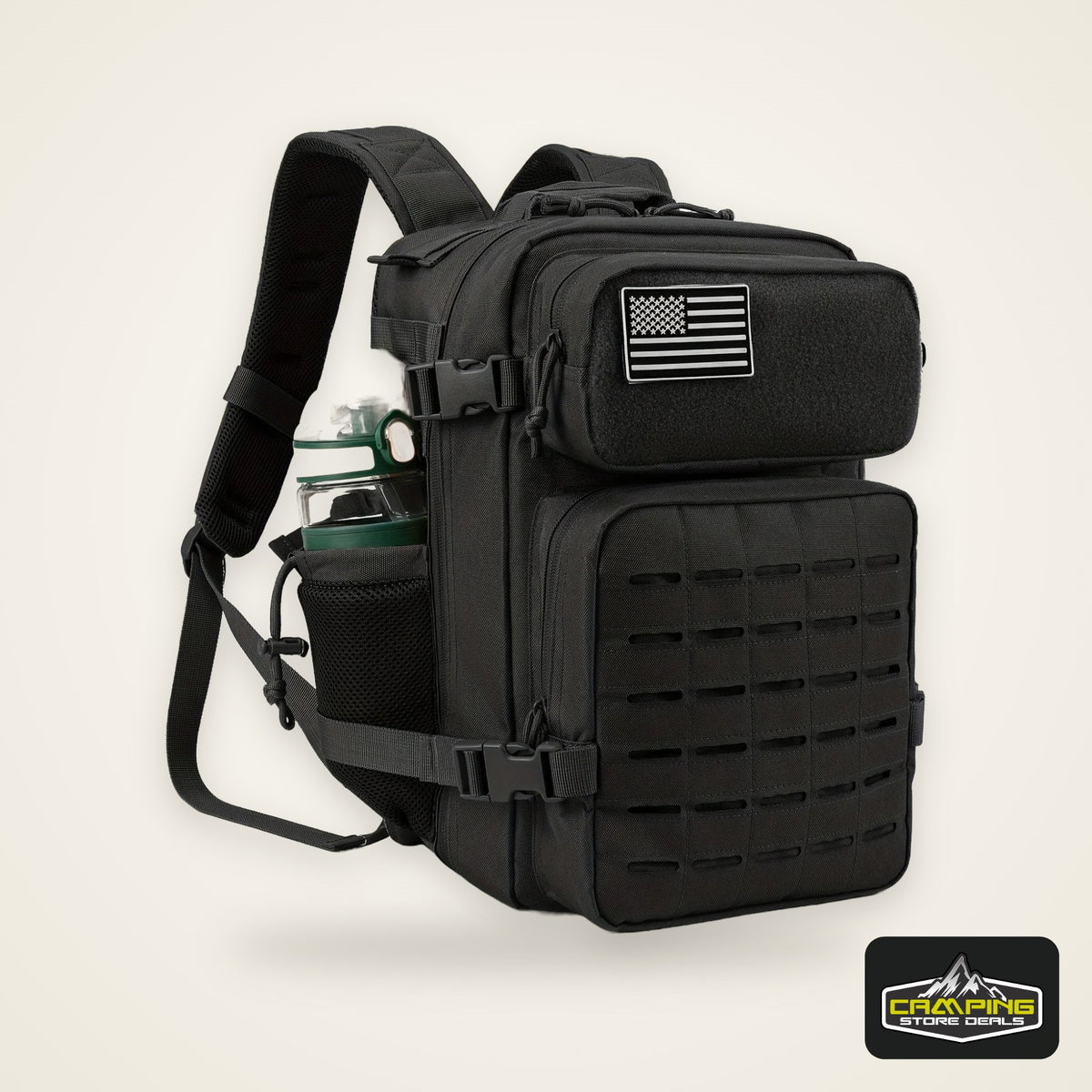 25L Tactical Backpack Outdoor Bag Fitness Backpack MOLLE Backpack Women's/Men's Hiking Survival Backpack Men's Dual Cup Holder