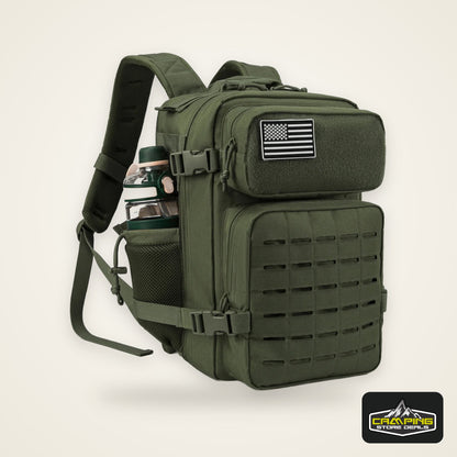 25L Tactical Backpack Outdoor Bag Fitness Backpack MOLLE Backpack Women's/Men's Hiking Survival Backpack Men's Dual Cup Holder