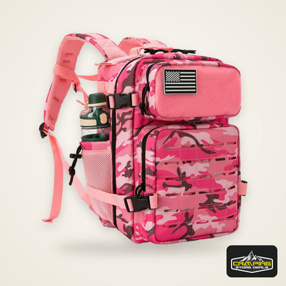 25L Tactical Backpack Outdoor Bag Fitness Backpack MOLLE Backpack Women's/Men's Hiking Survival Backpack Men's Dual Cup Holder