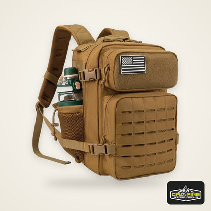 25L Tactical Backpack Outdoor Bag Fitness Backpack MOLLE Backpack Women's/Men's Hiking Survival Backpack Men's Dual Cup Holder