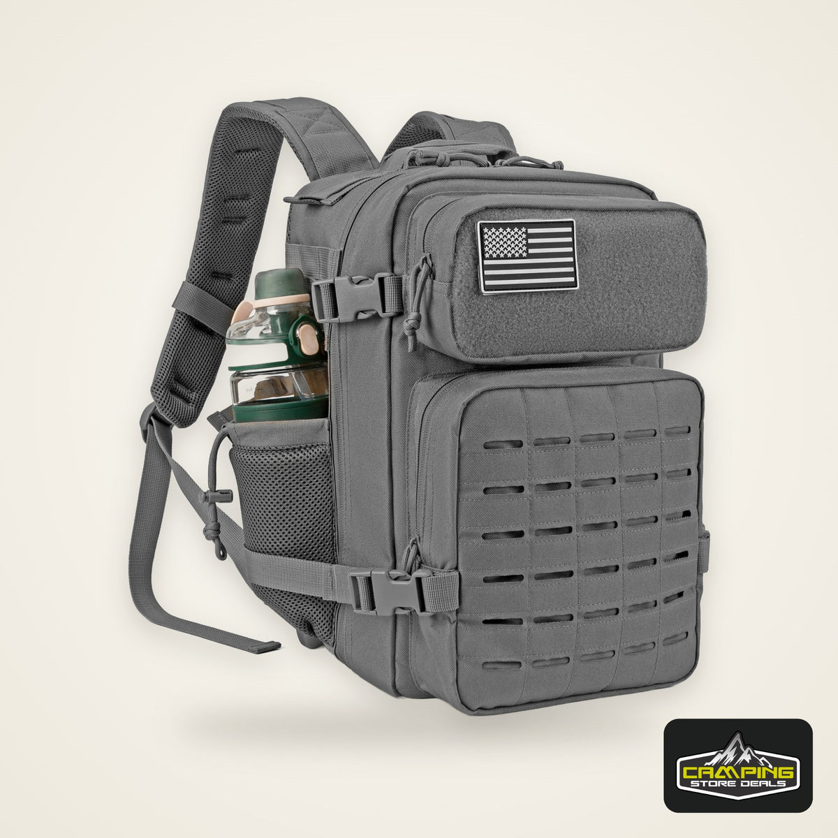 25L Tactical Backpack Outdoor Bag Fitness Backpack MOLLE Backpack Women's/Men's Hiking Survival Backpack Men's Dual Cup Holder