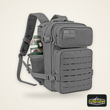 25L Tactical Backpack Outdoor Bag Fitness Backpack MOLLE Backpack Women's/Men's Hiking Survival Backpack Men's Dual Cup Holder