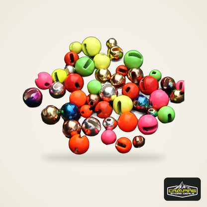 Multi-Color Tungsten Slotted Beads (25 Pack)