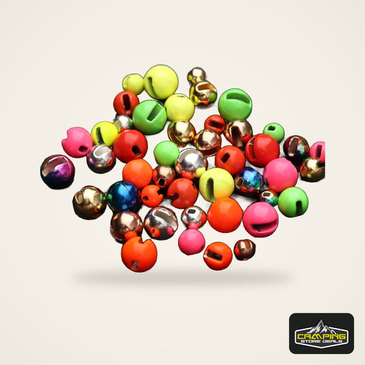 Multi-Color Tungsten Slotted Beads (25 Pack)