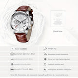 Watches Mens 2022 LIGE Top Brand Luxury Casual Leather Quartz Men's Watch Business Clock Male Sport Date Chronograph