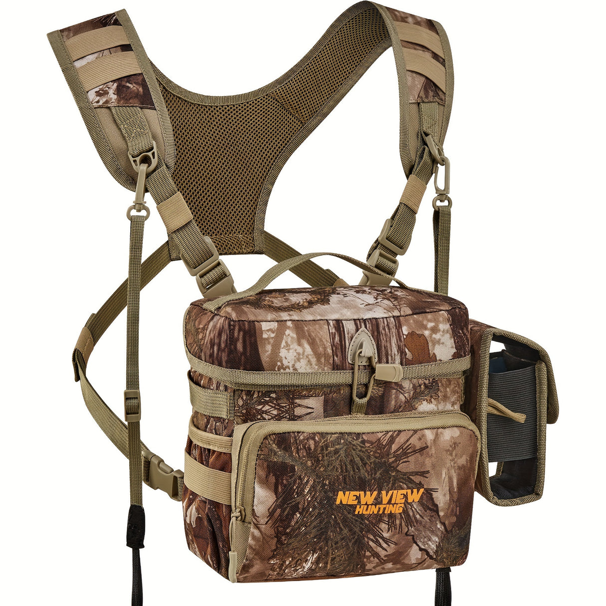 NEW VIEW Adjustable Outdoor Vest Bag For Men, Breathable Chest Bag With Handle, Camouflage Camping Bag Hiking Bag Mountaineering Bag For Wilderness Enthusiast, Explorer