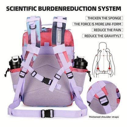 Waterproof Hiking Backpack - Durable Camping Bag for Outdoor Adventures with Rain Cover and Multiple Compartments