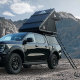 BEDTIME Hard Shell Rooftop Tent-Honeycomb Aluminum, Hydraulic Support, Three Second Speed Open, Roof Rack, High Rebound Memory Sponge Mattress, Sturdy, Better Ventilation For 2-3 People Car SUV Truck Tent