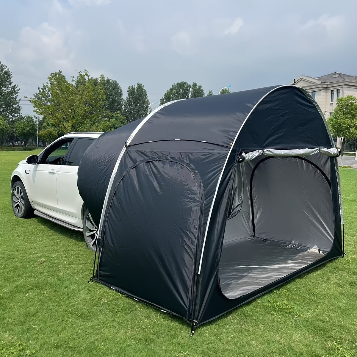 Waterproof Car Camping Tent - Quick-Opening, Self-Driving Sunshade, Spacious Outdoor Shelter with Easy Setup and Takedown, Ideal for Family Camping Trips and Road Adventures