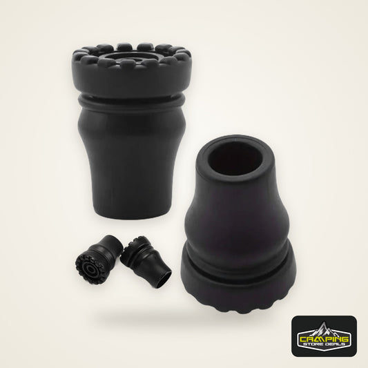 2Pcs 16/20/22mm Antiskid Walking Stick Trekking Pole Tip Protector Rubber Crutch Cane Bottom Pads Climbing Stick Camping Hiking