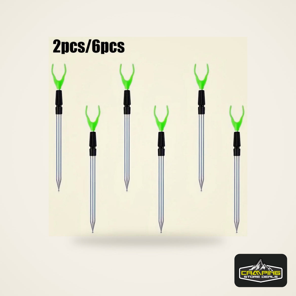 Extendable Bank Fishing Rod Holders (2 or 6 Pack)