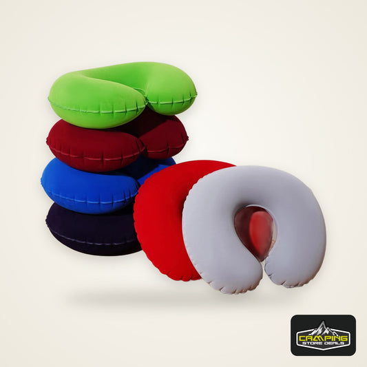 2Pcs/Pack Inflatable U-Shaped Pillow, Portable Folding Neck Pillow for Travel, Suitable for Travel