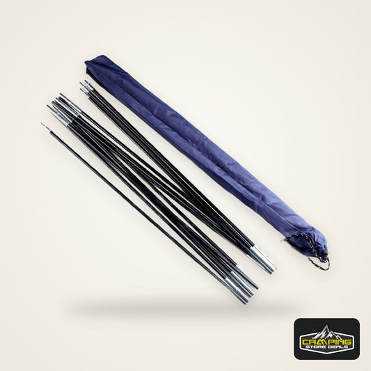 3.26m/3.4m/3.9m Camping Tent Rod 1 Pair 12 Pcs Glass Fiber Tent Arc Poles Replacement for Outdoor Equipment Accessories