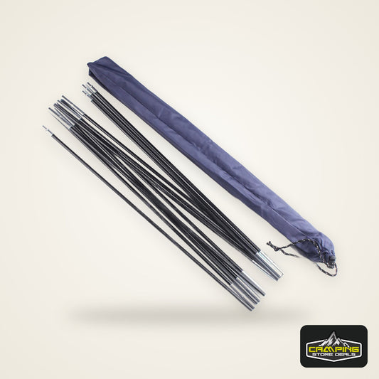 3.26m/3.4m/3.9m Camping Tent Rod 1 Pair 12 Pcs Glass Fiber Tent Arc Poles Replacement for Outdoor Equipment Accessories