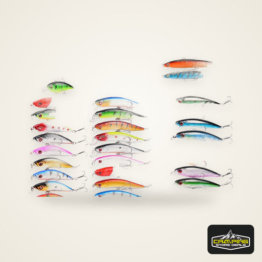 3/5/8 Pcs of Random Fishing Lure Set High Quality Swimming Bait Minnow Mini Crank Wobble Bait Crankbait Artificial Bait
