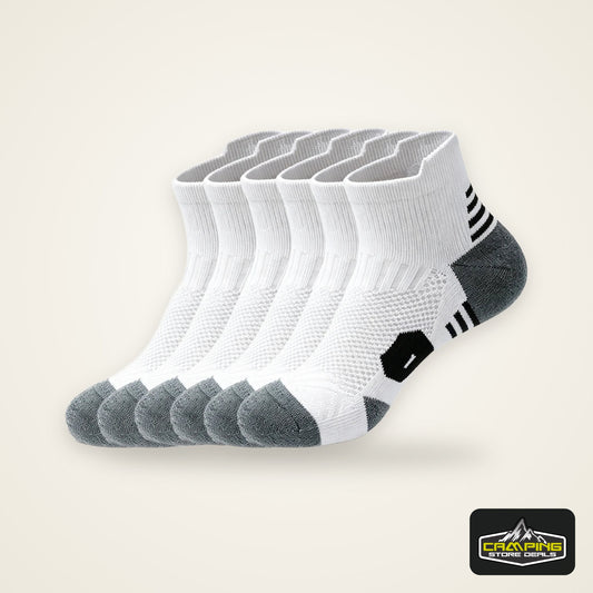 3 Pairs Sports Socks Men Women Short Running Socks Performance Ankle Cushion Wear-resistant Anti Slip Basketball Casual Socks