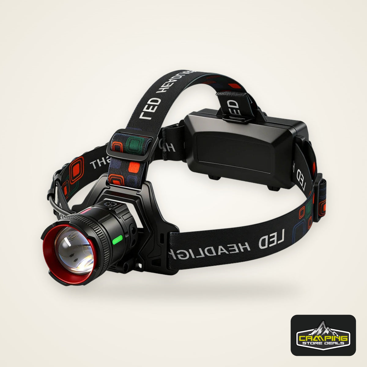 300000LM High Power LED Outdoor Headlamp Portable Rechargeable Waterproof Motion Sensor Telescopic Zoom Work Lamp Camping Hiking
