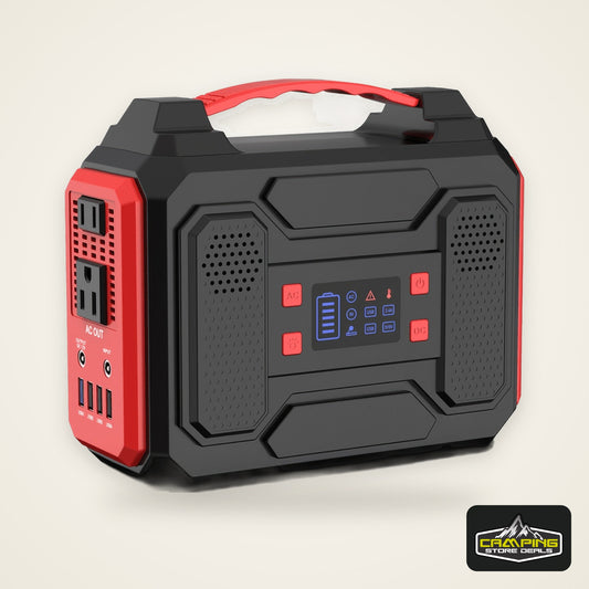 [300W Portable Solar Generator] Portable Power Station Solar Generator - 300W/250W/150W/100W, 146Wh/155Wh/250Wh/280Wh/296Wh Compact Lithium-Ion Battery Charger with 110V AC Outlet, DC & USB Outputs, LED Flashlight, Built-in C