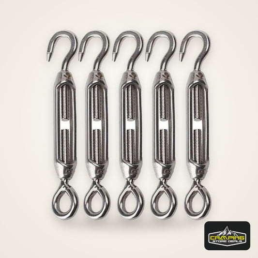 304 Stainless Steel Hooks for Camping Tent Accessories M4 Eye Turnbuckle Wire Rope Tension Hardware