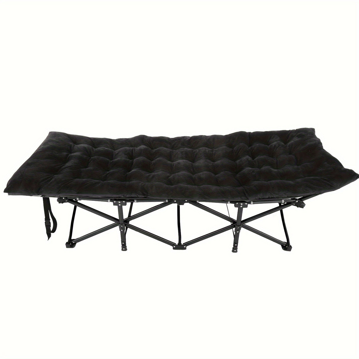 Camping Sleeping Cots with cotton-padded/Velvet Mattress, 900lbs Double Layer Oxford Portable Folding Cots for Garden, Camping, Hiking, Outdoor, Home, Office, Lightweight, Stable, Durable