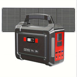 Portable Power Station 200W/300W Peak Camping Solar Generator 296/222//167/155Wh Power Bank with 30/40/60W Solar Panel with AC Outlet 110V with Multi-Output LED Flashlights for CPAP Home Camping Hurricane Emergency Christmas
