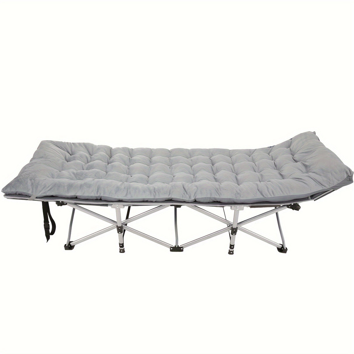 Camping Sleeping Cots with cotton-padded/Velvet Mattress, 900lbs Double Layer Oxford Portable Folding Cots for Garden, Camping, Hiking, Outdoor, Home, Office, Lightweight, Stable, Durable