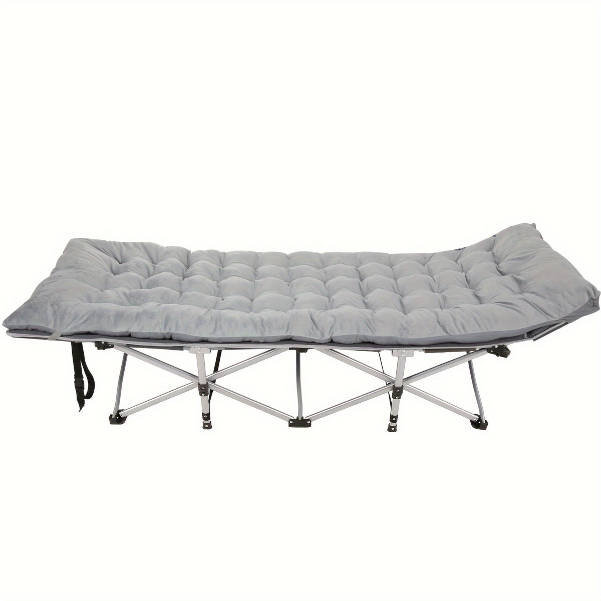 Camping Sleeping Cots with cotton-padded/Velvet Mattress, 900lbs Double Layer Oxford Portable Folding Cots for Garden, Camping, Hiking, Outdoor, Home, Office, Lightweight, Stable, Durable