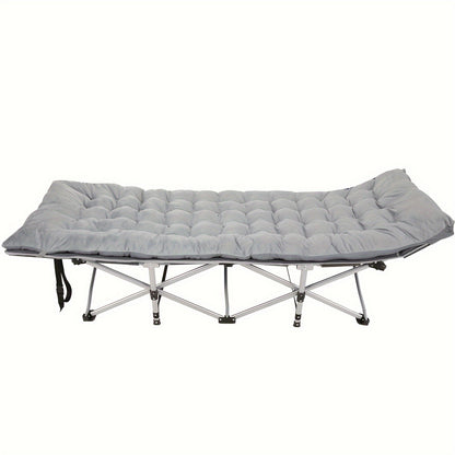 Camping Sleeping Cots with cotton-padded/Velvet Mattress, 900lbs Double Layer Oxford Portable Folding Cots for Garden, Camping, Hiking, Outdoor, Home, Office, Lightweight, Stable, Durable