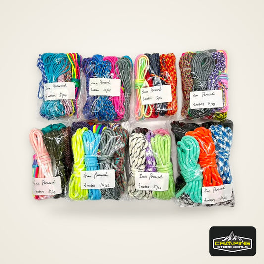 320 Colors Paracord 2mm/3mm/4mm/5mm New Colors High Quality Parachute Cord Paracord 550 Rope Survival Camping Accessories