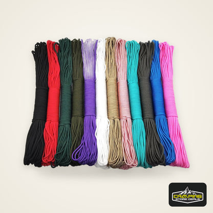 328ft 3mm Solid Parachute Cord Lanyard Rope Mil Spec Type One Strand Climbing Camping Survival Equipment Paracord
