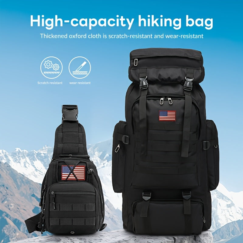 [Lightweight | Hiking] 80L Lightweight Hiking Backpack | Camping Backpack Packable Backpacking Daypack For Men Travel Climbing Outdoor Sports Tactical Backpack