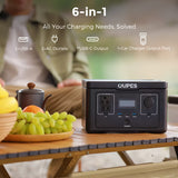 OUPES 600W/256Wh Exodus 600 Portable Power Station Mini Solar Generator Camping
