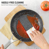 10-Piece Nonstick Induction Cookware Set - Ultra-Durable, Universally Compatible, and Dishwasher Safe - Comprehensive Kitchen Cooking Pan Set with Frying Pans, Saucepans, and Large Stockpot for Everyday Meal Preparation