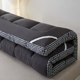 1200gsm Plaid Three-Dimensional Side Pad, Roll Up Sleeping Pad, Cool Mattress Mattress Floor Mattress, Roll Up Mattress Thick Folding Sleeping Pad Breathable Floor Futon Mattress Sofa Sleeping Pad Roll Up Mattress Pad Japanes