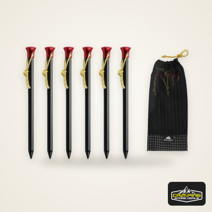 3F UL Gear 15.5cm/20cm Outdoor Ultralight Aluminum Alloy Stakes Camping Carbon Fiber Guy Line Canopy Rope Nails Tent Accessories