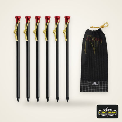 3F UL Gear 15.5cm/20cm Outdoor Ultralight Aluminum Alloy Stakes Camping Carbon Fiber Guy Line Canopy Rope Nails Tent Accessories
