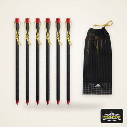 3F UL Gear 15.5cm/20cm Outdoor Ultralight Aluminum Alloy Stakes Camping Carbon Fiber Guy Line Canopy Rope Nails Tent Accessories