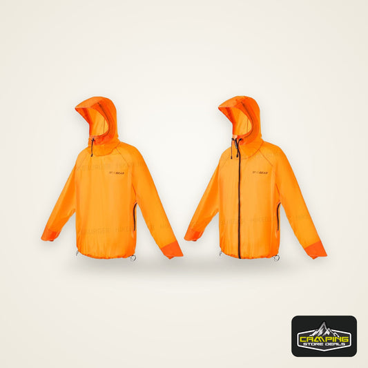 3F UL GEAR QingSuo Spilt Rain Poncho Outdoor Ultralight Sleeve Rain Coats 15D Nylon Waterproof Hiking Cycling Mountaineering