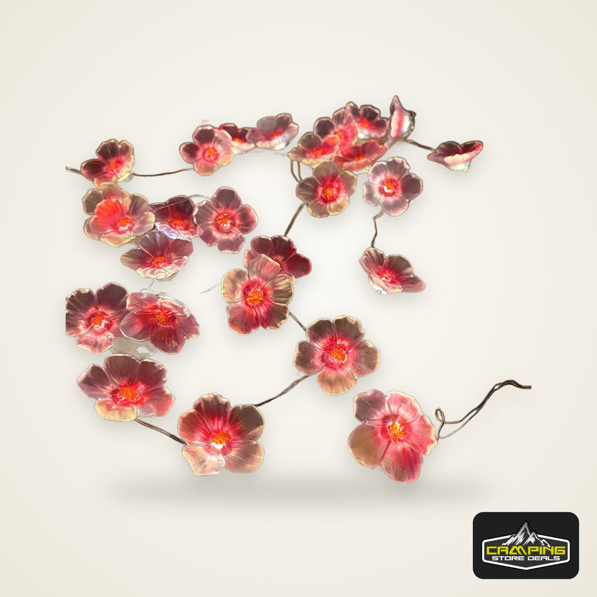 3M 30LEDS Cherry Blossom Fairy String Lights Pink Flower String Lamps Battery Powered For Outdoor Christmas Garland Decoration