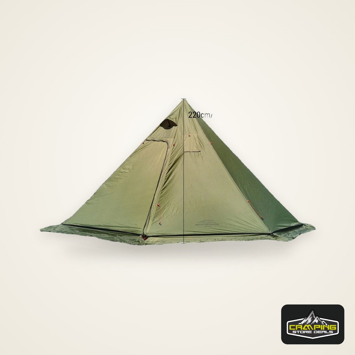 4-6 People Tipi Hot Tent with Stove Jack 400PRO Camping Pyramid Teepee Tent for Camping Backpacking Hiking