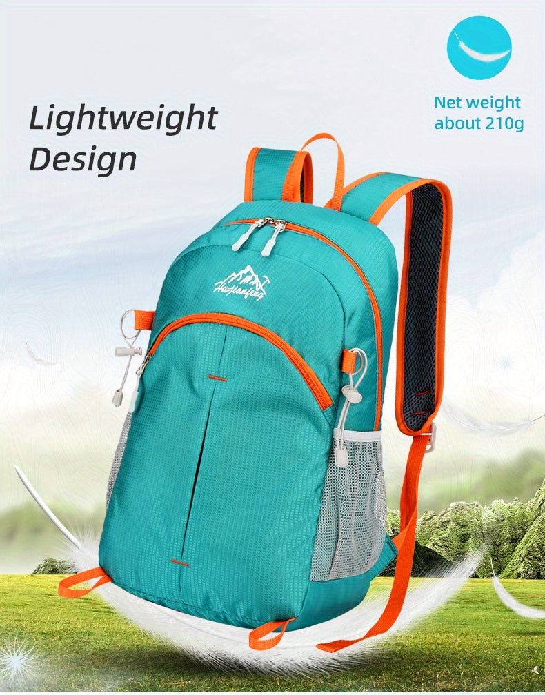 18L Outdoor Sports Backpack Ultra-light Large Capacity Folding Backpack Mountaineering Top Bag Suitable for Hiking, Cycling, Traveling, Business Trips, Commuting and Fitness Shock-absorbing Breathable Shoulder Straps Quick Fo