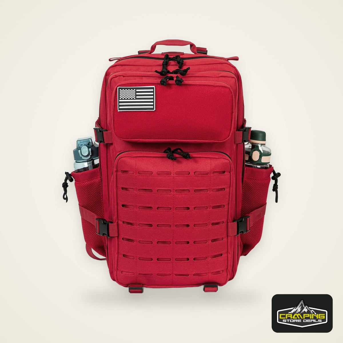 45L Tactical Backpack Molle System Men's Outdoor Hiking Rucksack with Bottle Holder EDC GYM Hunting Bag for Survival