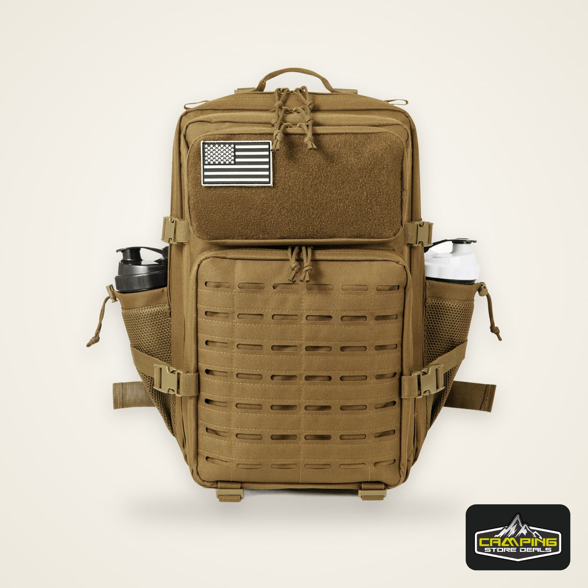 45L Tactical Backpack Molle System Men's Outdoor Hiking Rucksack with Bottle Holder EDC GYM Hunting Bag for Survival
