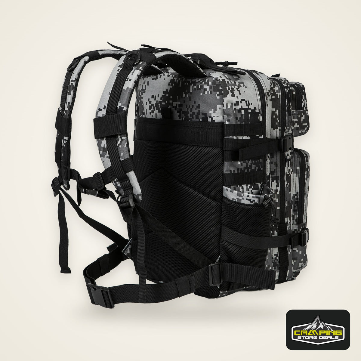 45L Tactical Backpack Molle System Men's Outdoor Hiking Rucksack with Bottle Holder EDC GYM Hunting Bag for Survival